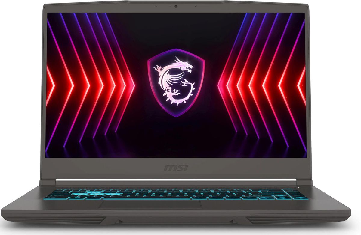 Ноутбук игровой MSI Thin 15 B12UC-2632XRU 15.6", IPS, Intel Core i5 12450H 2ГГц, 8-ядерный, 16ГБ DDR4, 512ГБ SSD,  NVIDIA GeForce  RTX 3050 для ноутбуков - 4 ГБ, FreeDOS, серый [9s7-16r831-2632]